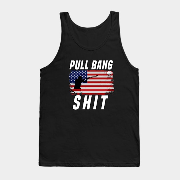 Skeet Shooting Shooter Shotgun Tank Top by bigD